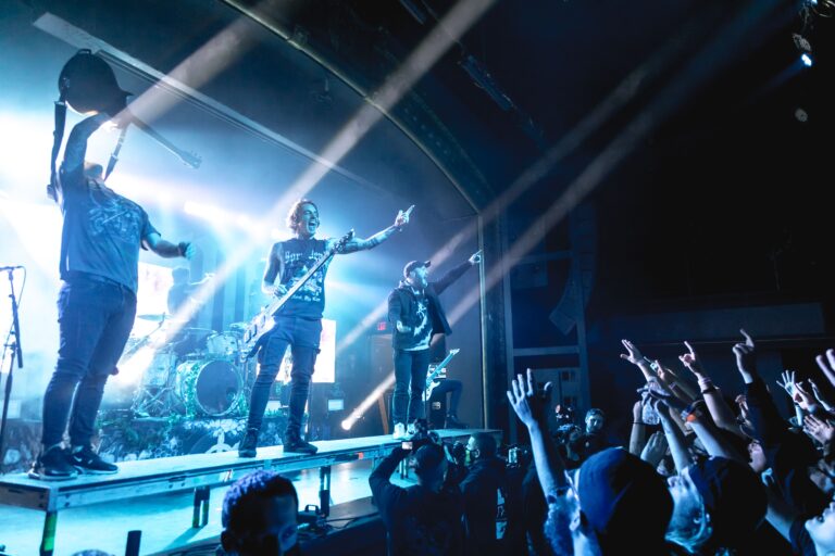We Came As Romans performing on their To Plant A Seed Anniversary Tour at St. Andrews Hall, Detroit, MI We Came As Romans - Lou Cotton, David Puckett, Andy Glass, David Stephens in concert, St. Andrews Hall, Detroit, MI, USA - 06 Nov 2021