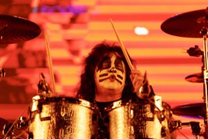 US rock band Kiss drummer Peter Criss performs during the 'End of the Road Tour' in Toluca, Mexico, 04 December 2022 (issued 05 December 2022). Kiss 'End of the Road Tour' in Mexico, Toluca - 06 Dec 2022