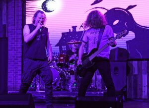Former Metallica bassist Jason Newsted performs with Denis "Snake" Belanger of Voivod at Revolution Live, Fort Lauderdale, Florida, USA - 16 May 2023 Voivod perform at Revolution Live, Fort Lauderdale, Florida - 16 May 2023