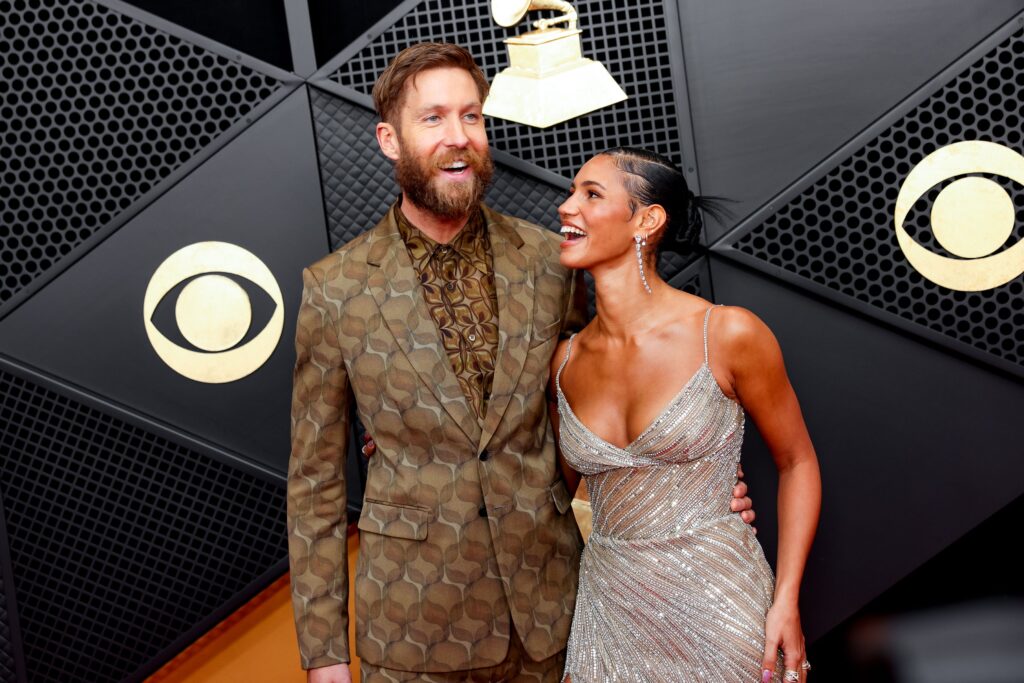 66th Annual GRAMMY Awards, Crypto.com Arena, Los Angeles, C, California, United States - 04 Feb 2024 Calvin Harris, Vick Hope 66th Annual GRAMMY Awards, Crypto.com Arena, Los Angeles, C, California, United States - 04 Feb 2024