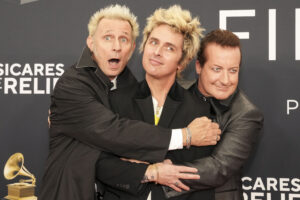 Mike Dirnt, Billie Joe Armstrong, and Tre Cool of the band Green Day on the red carpet for the 67th annual Grammy Awards ceremony at Crypto.com Arena in Los Angeles, California, USA, 02 February 2025. Red Carpet - 67th Annual Grammy Awards, Los Angeles, USA - 02 Feb 2025