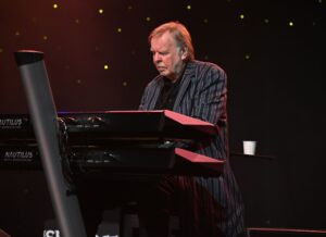 Rick Wakeman performs during The Cruise To The Edge aboard The Norwegian Gem, Nassau, Bahamas, USA - 04 Apr 2025 The Cruise To The Edge aboard The Norwegian Gem, Nassau, Bahamas, USA - 04 Apr 2025