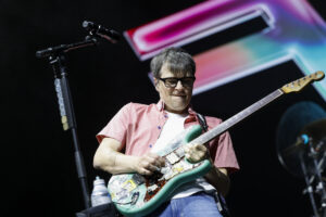 Rivers Cuomo of Weezer performs on stage during the Coachella Valley Music and Arts Festival in Indio, California, USA, 12 April 2025. Coachella Valley Music and Arts Festival 2025 in Indio, California, USA - 12 Apr 2025