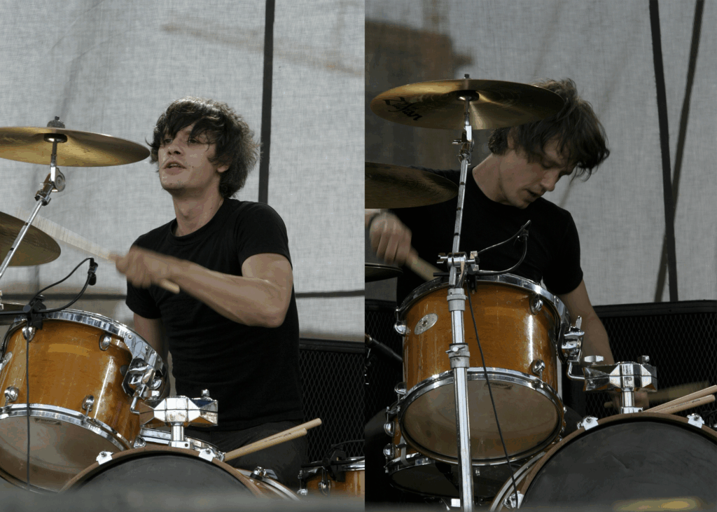 NathanJerde LEFT PHOTO: 2005 Lollapalooza Day 2 Nathan Jerde of the Ponys RIGHT PHOTO: 2005 Lollapalooza Day 2 Nathan Jerde of the Ponys