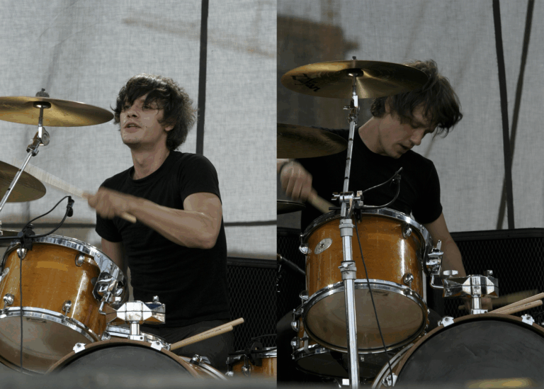 LEFT PHOTO: 2005 Lollapalooza Day 2 Nathan Jerde of the Ponys RIGHT PHOTO: 2005 Lollapalooza Day 2 Nathan Jerde of the Ponys