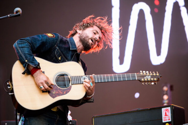 John Butler Trio performs during the Solidays festival in Paris, France, on June 22, 2019. 2019 Solidays Festival - Paris, France - 22 Jun 2019