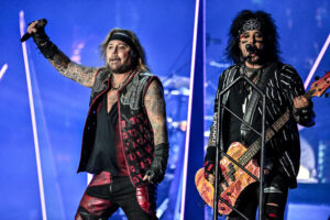 Motley Crue performing live on stage during Hellfest Open Air Festival in Clisson, France on June 16, 2023. Hellfest Festival Motley Crue, Clisson, France - 16 Jun 2023