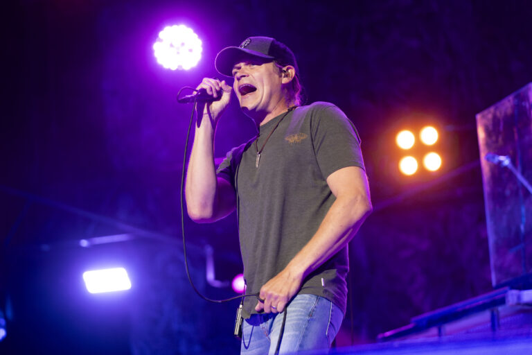 Brad Arnold of the band 3 Doors Down performs at Credit Union 1 Amphitheatre on Saturday, June 17, 2023, in Tinley Park, Ill. 3 Doors Down, with Candlebox, in concert, Credit Union 1 Amphitheatre, Tinley Park, Illinois, USA - 17 Jun 2023