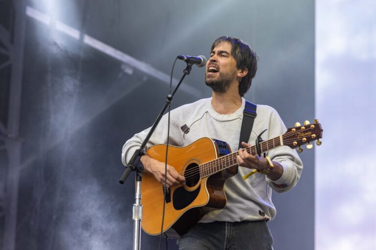 Musician ALEX G (ALEXANDER GIANNASCOLI) during the Outside Lands Music Festival in San Francisco, California Outside Lands Music Festival 2023, San Francisco, California, U.S. - 11 Aug 2023