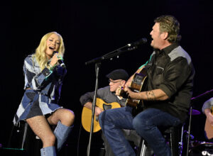 Gwen Stefani and Blake Shelton onstage at the Warner Music Nashville luncheon during CRS 2024 CRS 2024, Day 2, Nashville, Tennessee, USA - 28 Feb 2024