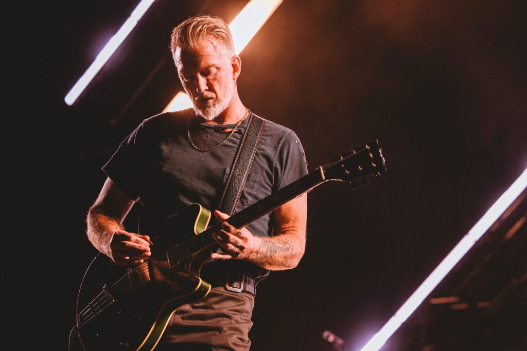 The Queens Of The Stone Age live in Rome, Italy - 4 Jul 2024 Josh Homme performs on stage at the Auditorium Parco della Musica Ennio Morricone with his band Queens Of The Stone Age in Rome. The Queens Of The Stone Age live in Rome, Italy - 4 Jul 2024