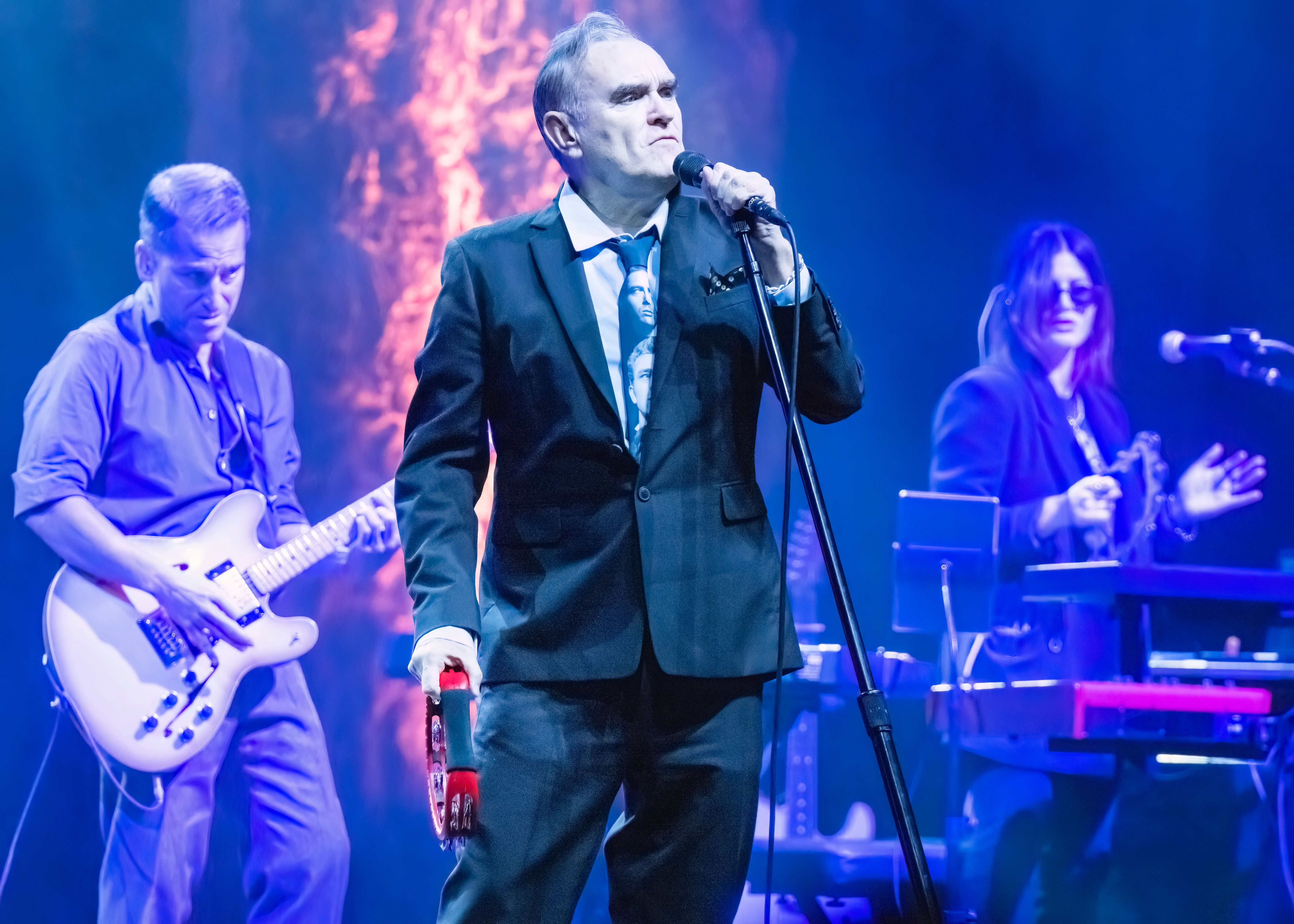 Morrissey (Steven Patrick Morrissey) in Concert at Old National Centre in Indianapolis, IN on Nov 22, 2024. Morrissey in Concert at The Murat Theatre at Old National Centre, Indianapolis, Indiana, USA - 22 Nov 2024