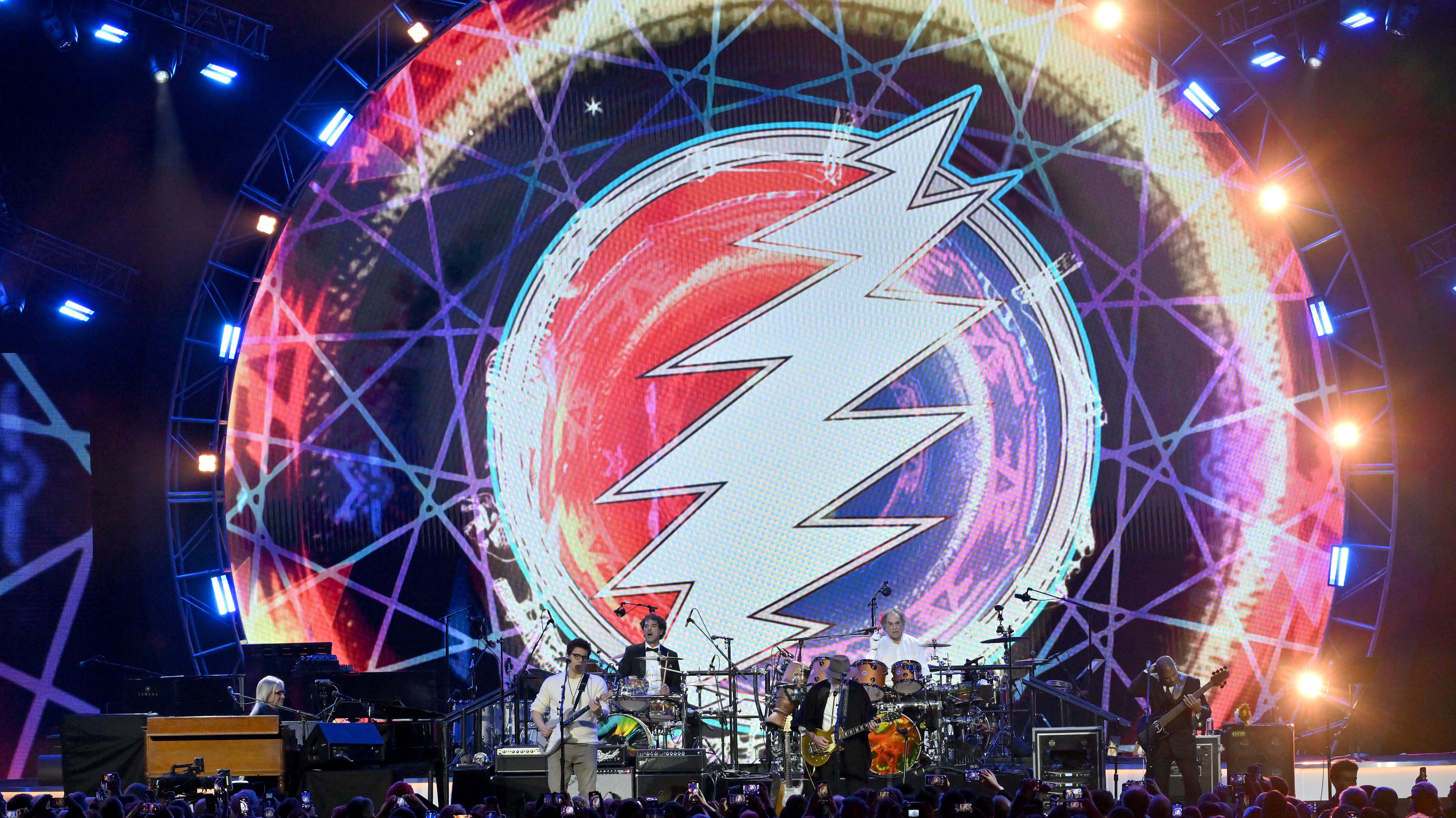 John Mayer, Jay Lane, Bob Weir and Mickey Hart 2025 MusiCares Persons of the Year Gala honoring the Grateful Dead, Los Angeles, California, USA - 31 Jan 2025