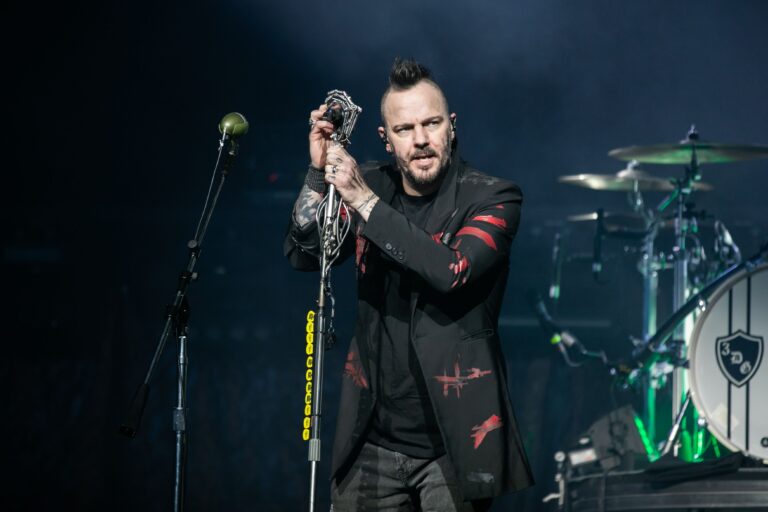 Three Days Grace - Adam Gontier performing on The Sickness 25th Anniversary Tour with Disturbed at Little Caesars Arena, Detroit, MI Disturbed 'The Sickness 25th Anniversary Tour', Detroit, Michigan, USA - 10 Mar 2025