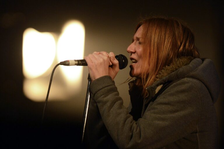 Beth Gibbons Singer of British Band Portishead Performs on the Main Stage During the Caprices Festival in Crans-montana Switzerland 12 March 2013 the Festival Runs Until 16 March Switzerland Schweiz Suisse Crans Montana Switzerland Caprices Festival 2013 - Mar 2013