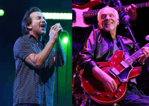 LEFT PHOTO: Eddie Vedder Ohana Festival, Doheny State Beach, Los Angeles, California, USA - 03 Oct 2021 RIGHT PHOTO: Peter Frampton 9th Annual Love Rocks NYC Benefit Concert For God's Love We Deliver, New York, USA - 06 Mar 2025