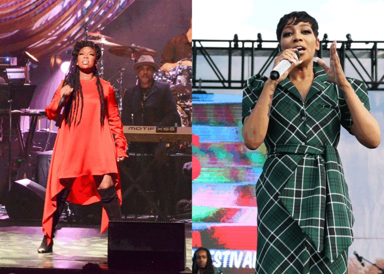 RIGHT PHOTO: AIDS Walk Atlanta & Music Festival, USA - 29 Sep 2019 LEFT PHOTO: Brandy, Apollo Spring Gala, New York, USA - 04 Jun 2018