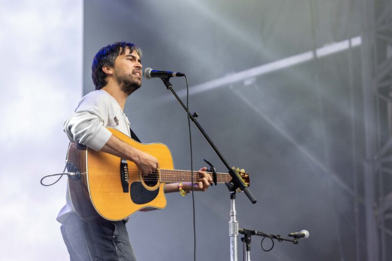 Musician ALEX G (ALEXANDER GIANNASCOLI) during the Outside Lands Music Festival in San Francisco, California Outside Lands Music Festival 2023, San Francisco, California, U.S. - 11 Aug 2023