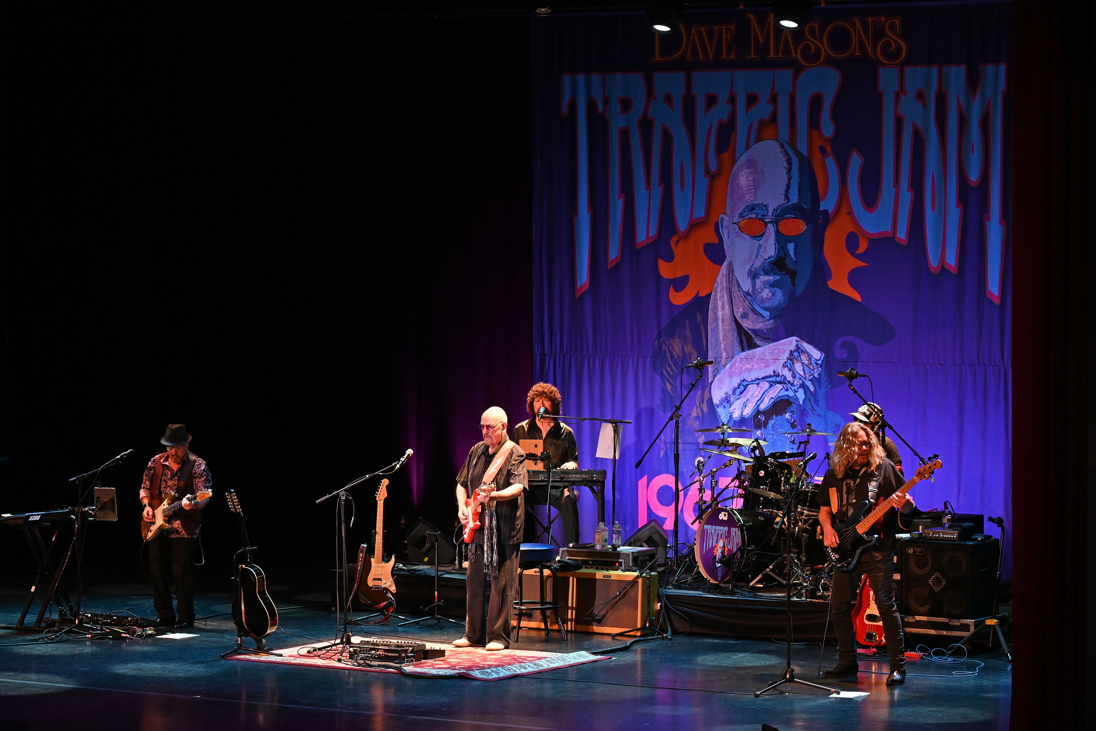 Mark Stein, Marty Fera, Ray Cardwell, Johnne Sambataro and Dave Mason perform during The Traffic Jam Tour Dave Mason in concert during The Traffic Jam Tour at The Parker, Fort Lauderdale, Florida, USA - 11 Mar 2024