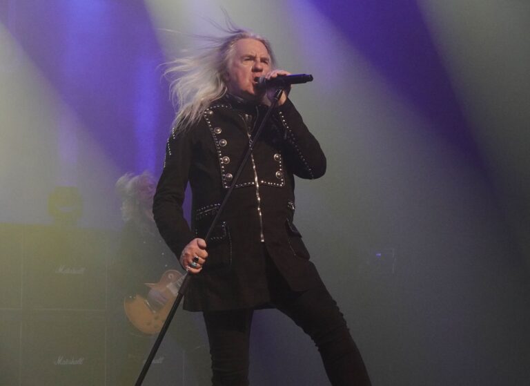 Biff Byford of Saxon performs during The "Hell, Fire & Chaos" Tour at The Parker, Fort Lauderdale, Florida, USA - 23 Apr 2024 Saxon in concert during The Hell, Fire and Chaos Tour at The Parker, Fort Lauderdale, Florida, USA - 23 Apr 2024