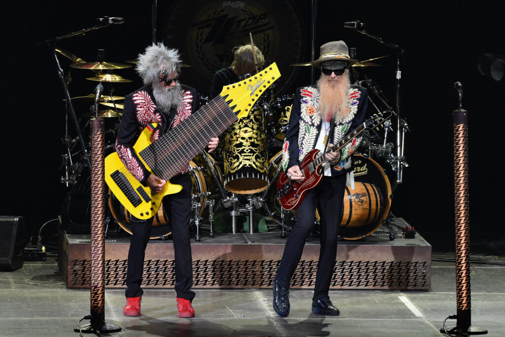 ZZ Top Performs - Paris, France - 09 Jul 2024 ZZ Top, Billy Gibbons, Elwood Francis performs at the Zenith in Paris, France on July 9, 2024. ZZ Top Performs - Paris, France - 09 Jul 2024
