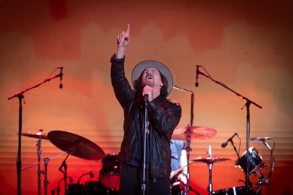 Nos Alive Festival in Oeiras, Portugal - 13 Jul 2024 US rock band Pearl Jam lead singer Eddie Vedder performs on the last day of the Nos Alive Festival in Oeiras, Portugal, 13 July 2024. Nos Alive Festival in Oeiras, Portugal - 13 Jul 2024