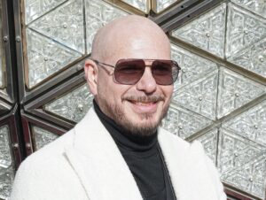 Pit Bull Installation of 2025 Crystal Triangles on the Times Square New Years Eve Ball, New York, USA - 27 Dec 2024