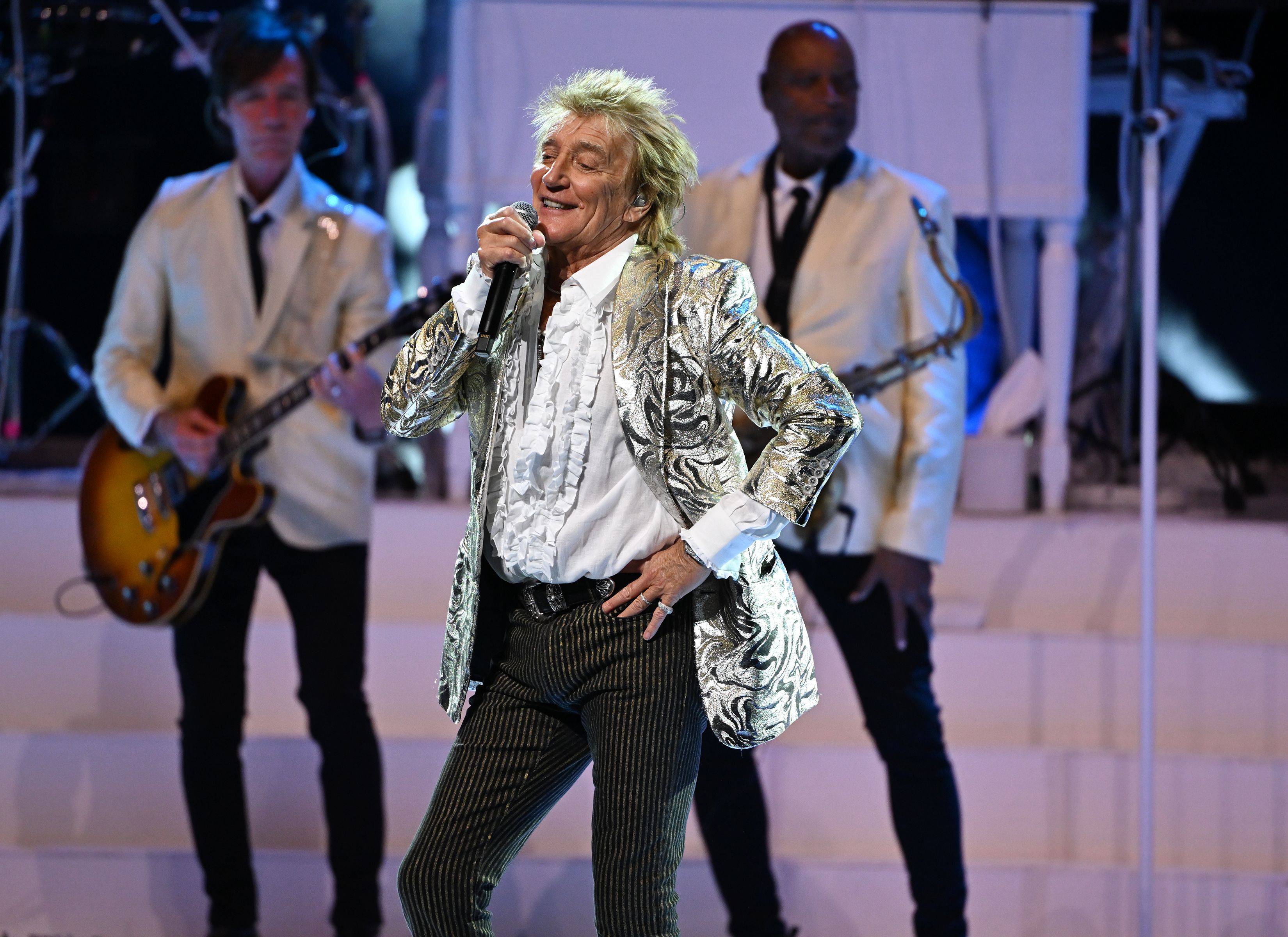 Sir Rod Stewart performs during The One Last Time Tour at Hard Rock Live held at the Seminole Hard Rock Hotel & Casino, Hollywood, Florida, USA - 01 Mar 2025 Sir Rod Stewart in concert during 'One Last Time' Tour at Hard Rock Live held at the Seminole Hard Rock Hotel & Casino, Hollywood, Florida, USA - 01 Mar 2025