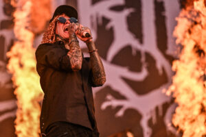 Lorna Shore performing live on stage on Day 4 at Hellfest Open Air in Clisson, France on June, 22, 2025. Hellfest 2025 Day 4, Clisson, France - 22 Jun 2025