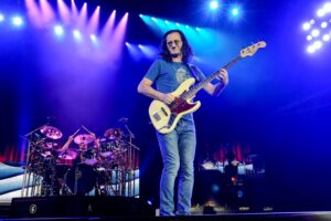 Neil Peart and Geddy Lee of Rush Rush in concert, Austin, Texas - 16 May 2015
