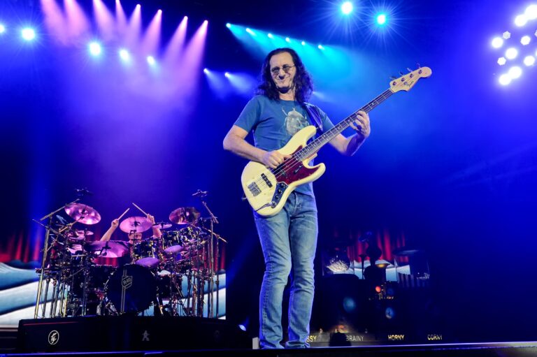 Neil Peart and Geddy Lee of Rush Rush in concert, Austin, Texas - 16 May 2015
