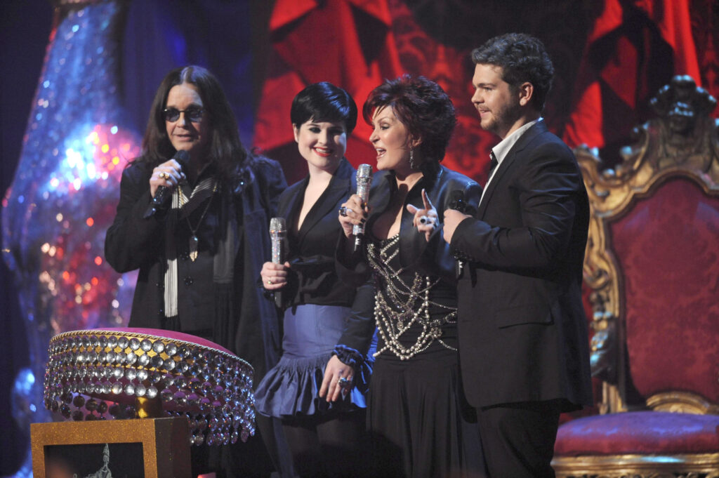 The Brit Awards 2008, Earls Court, London, Britain - 20 Feb 2008 The Osbournes - Ozzy, Kelly,Sharon and Jack Osbourne presenting the show The Brit Awards 2008, Earls Court, London, Britain - 20 Feb 2008