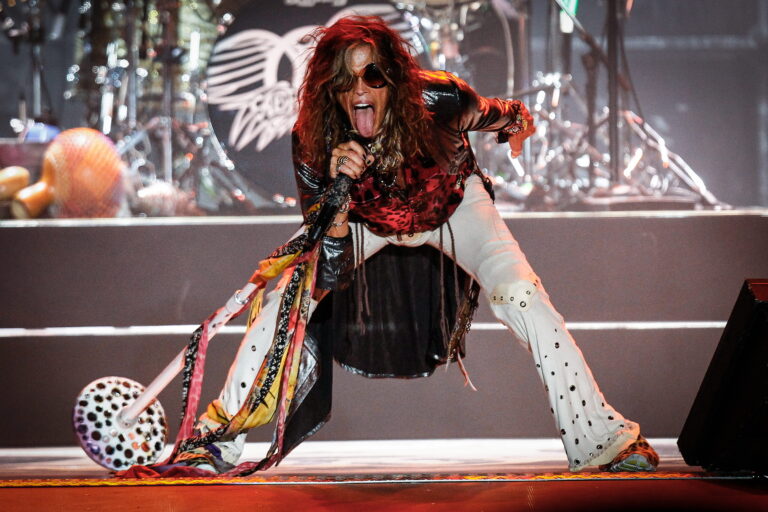 Aerosmith Singer Steven Tyler Performs During a Concert at the Poliedro Parking Lot in Caracas Venezuela 28 September 2013 Venezuela Caracas Venezuela Music - Sep 2013