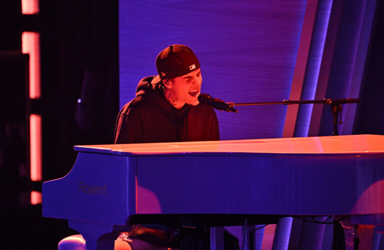 Justin Bieber 64th Annual Grammy Awards, Show, MGM Grand Garden Arena, Las Vegas, USA - 03 Apr 2022