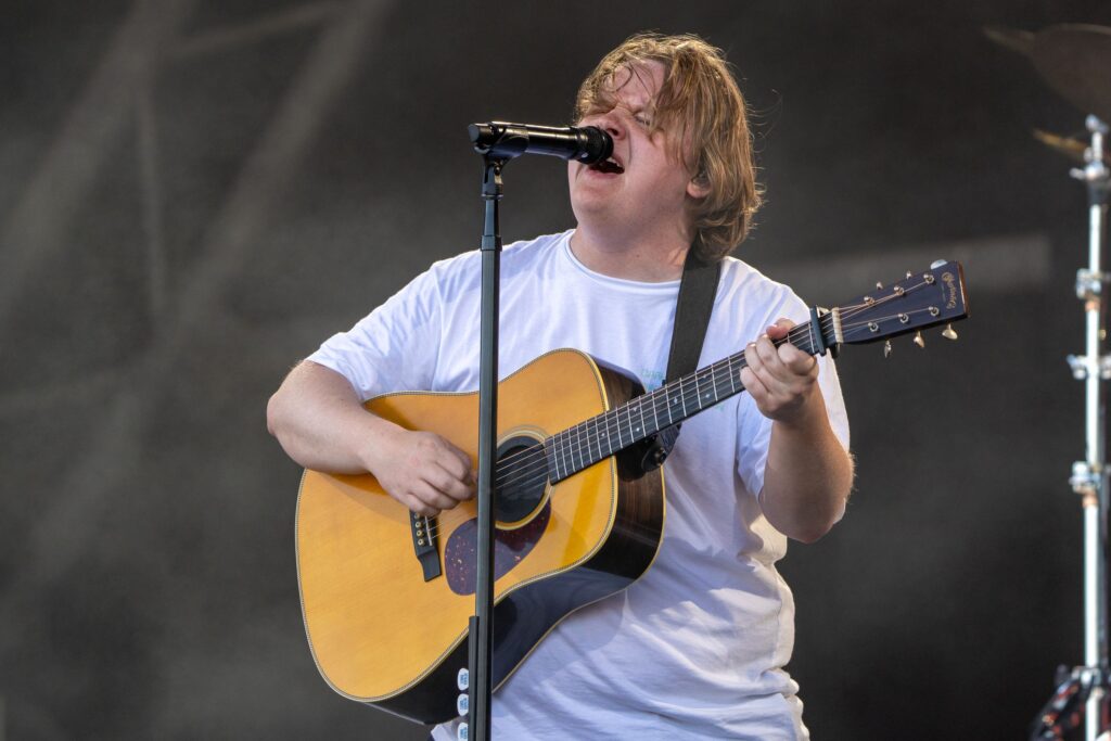 Glastonbury Festival, Day 4, UK - 24 Jun 2023 Lewis Capaldi performs at the Pyramid Stage, Glastonbury 2023, day 4 Glastonbury Festival, Day 4, UK - 24 Jun 2023