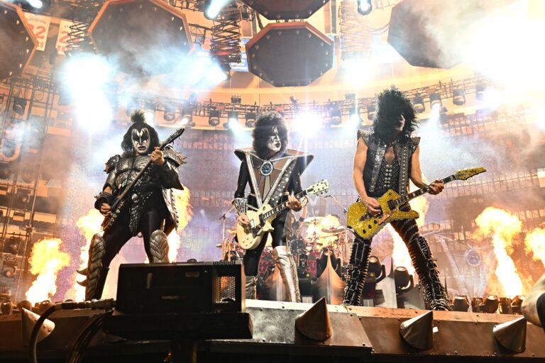 KISS - Gene Simmons, Eric Singer, Paul Stanley and Tommy Thayer KISS in concert, 'End of the Road World Tour' Final Performance at Madison Square Garden, New York, USA - 02 Dec 2023