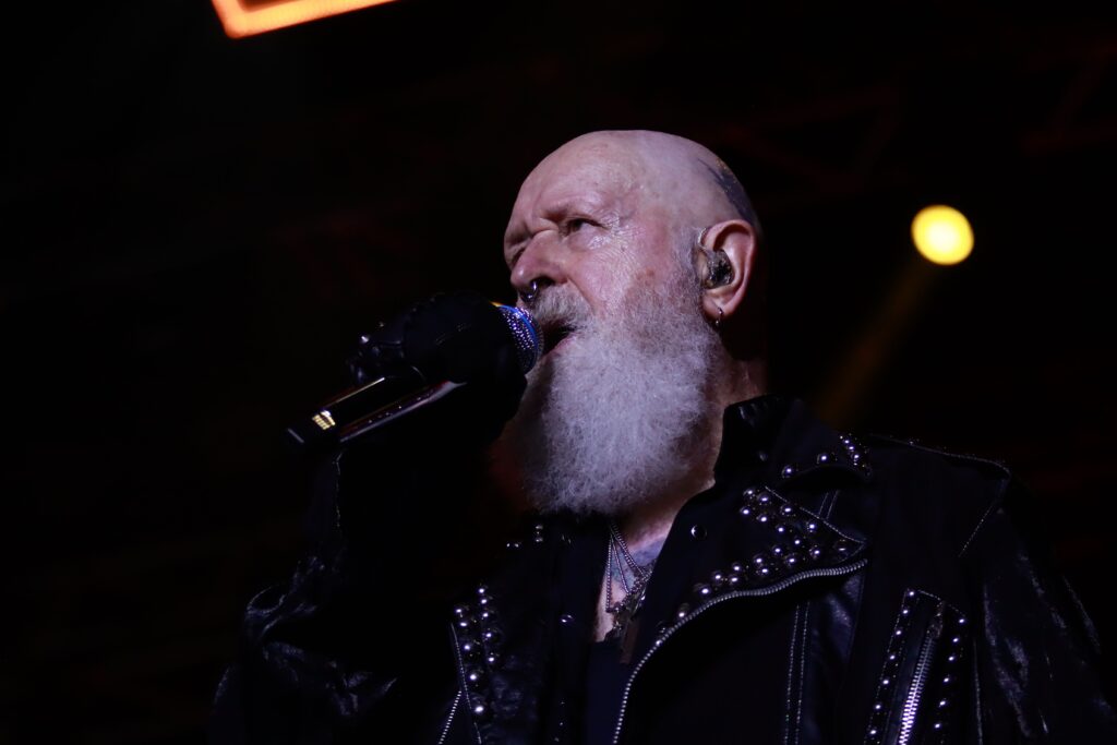 Rob Halford lead of the British band Judas Priest performing on stage as part of the Monster of Rock Tour at Mexico City Arena. on May 4, 2025 in Mexico City, Mexico. (Photo by Carlos Santiago/ Eyepix Group) Judas Priest and Opeth 'Monster of Rock' Concert, Mexico City, Mexico - 04 May 2025
