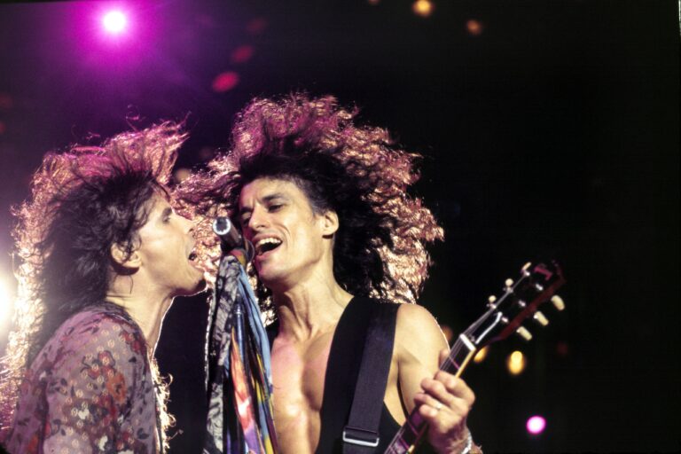Aerosmith, Steven Tyler and Joe Perry in Sao Paulo, Brazil - Jan 1994 VARIOUS