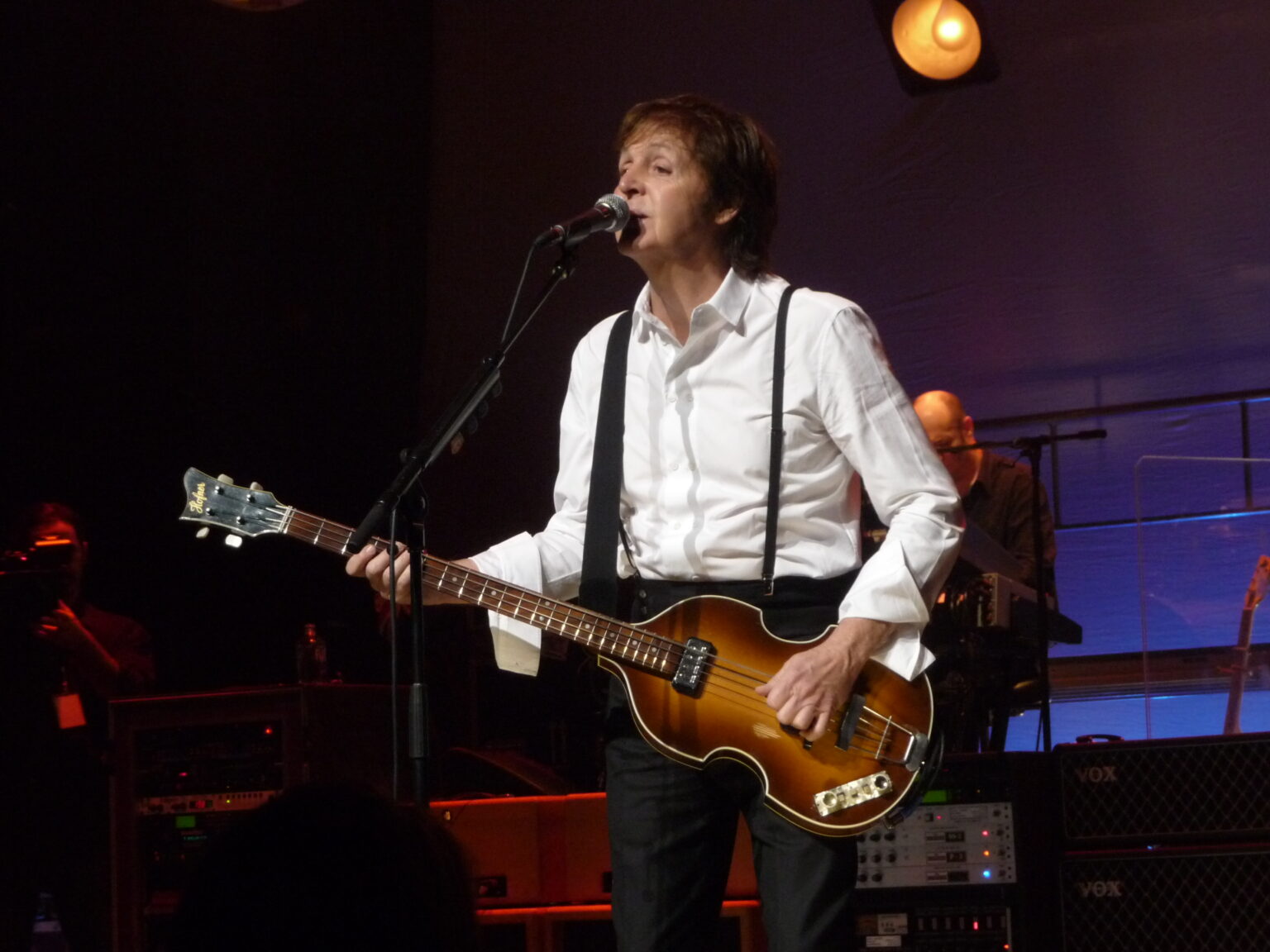 Paul McCartney plays the Apollo Harlem on December 13, 2010, in a concert to celebrate SiriusXM's 20 millionth subscriber.