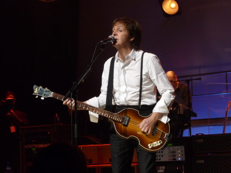 Paul McCartney plays the Apollo Harlem on December 13, 2010, in a concert to celebrate SiriusXM's 20 millionth subscriber.
