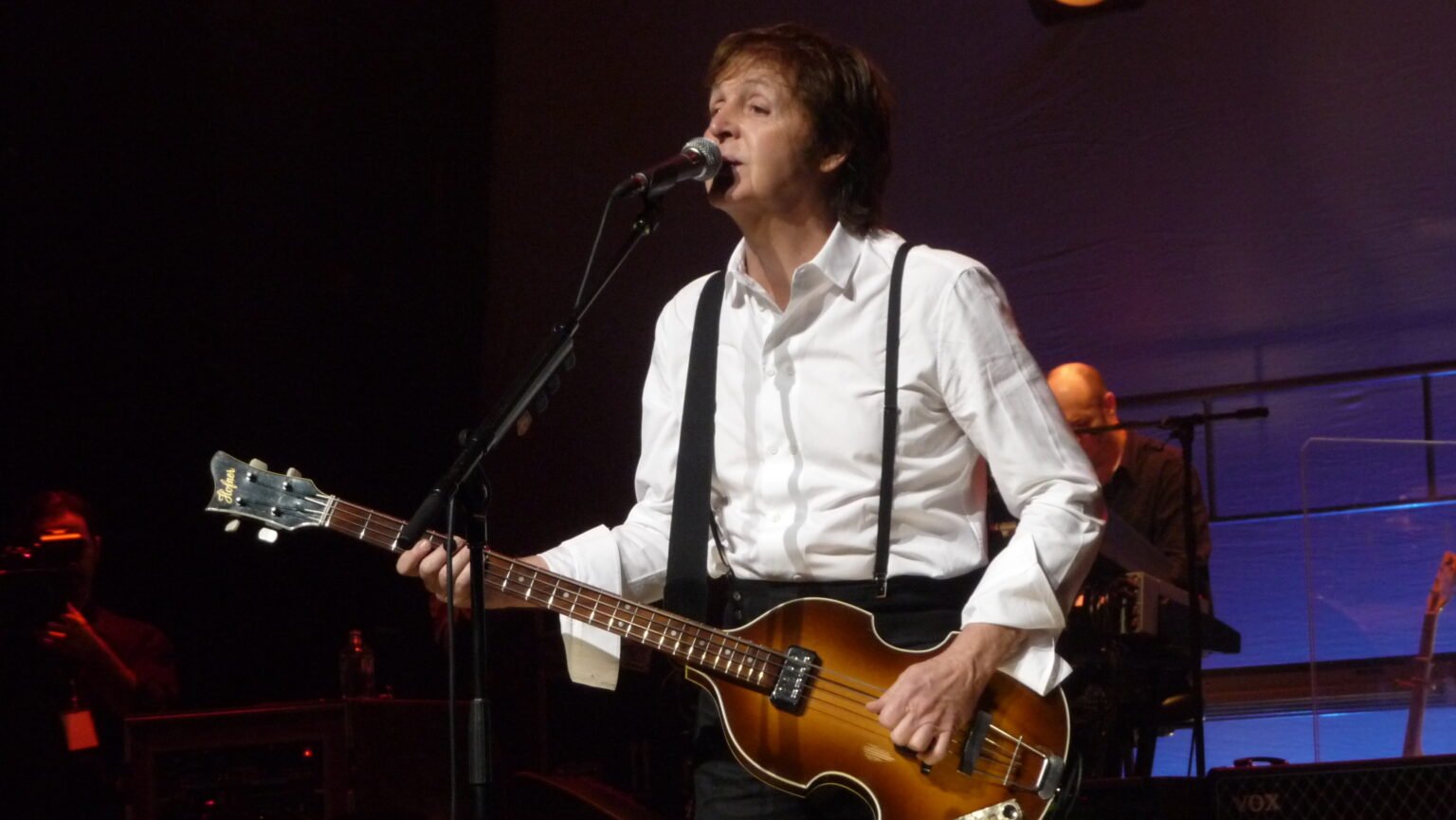 Paul McCartney plays the Apollo Harlem on December 13, 2010, in a concert to celebrate SiriusXM's 20 millionth subscriber.