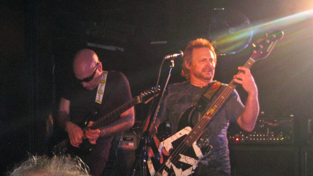 Michael Anthony performing live on stage