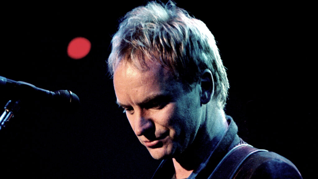 Sting performing live in concert