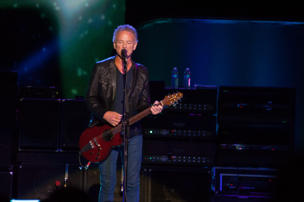 Lindsey Buckingham performs with Fleetwood Mac in Sacramento, California.