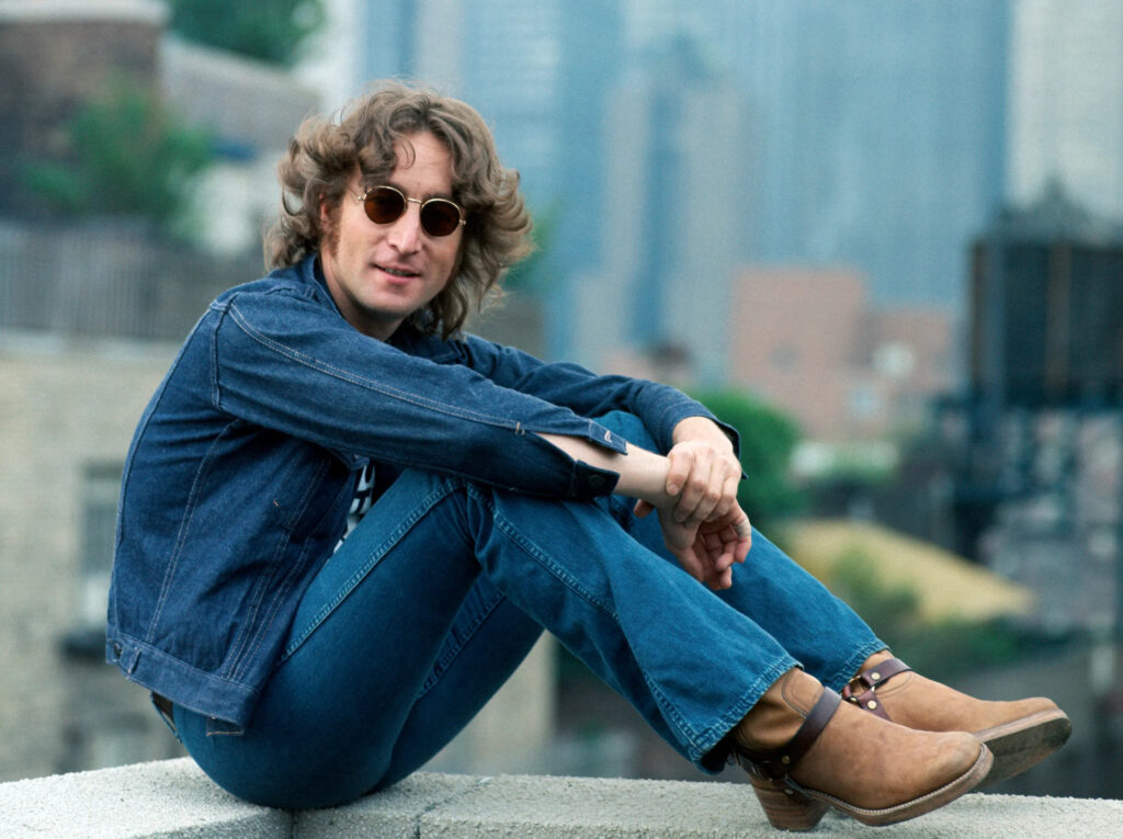 John Lennon "Walls and Bridges" 1974 press photo (color)