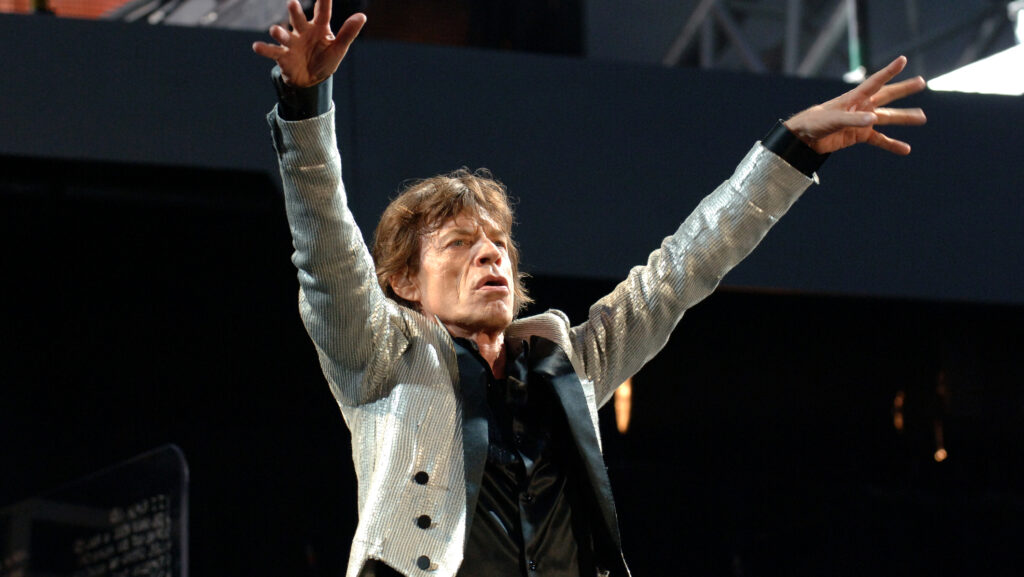 The Rolling Stones , Mick Jagger during the concert