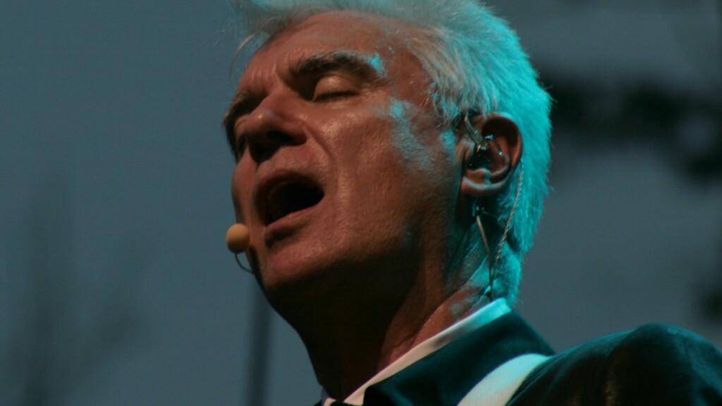 David Byrne and St Vincent in concert at The Bonnaroo Music and Arts Festival