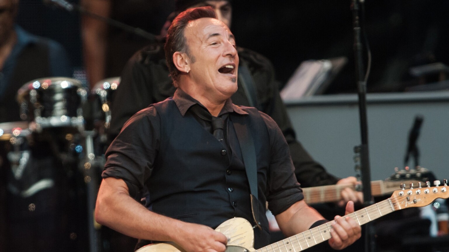 Bruce Springsteen during the concert