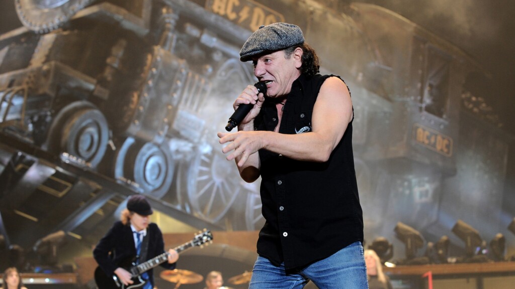 AC/DC Brian Johnson during the concert