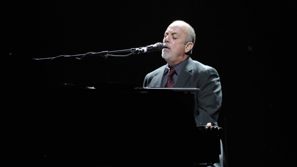 Billy Joel performing live.